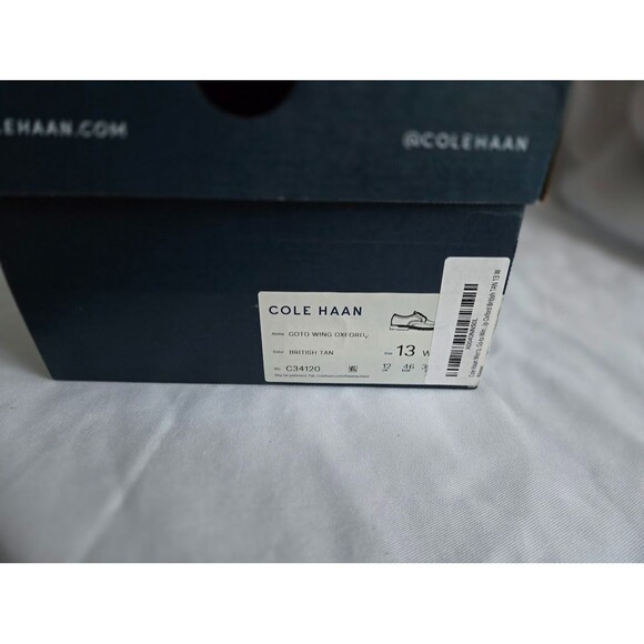 Cole Haan Go To Wing Oxford Wingtip Dress Shoes - British Tan - Mens 13 Wide NEW main image 7